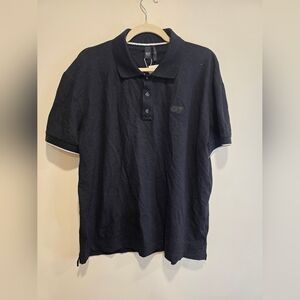 Alpha Tauri Black Polo Shirt for Men Size Xl Nwt